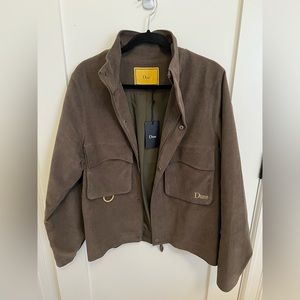 SOLD - Dime corduroy cargo jacket in chocolate brown